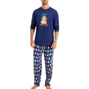 Family PJs Mens Bah Humbug Dog Pajama Set‎ Size Medium New